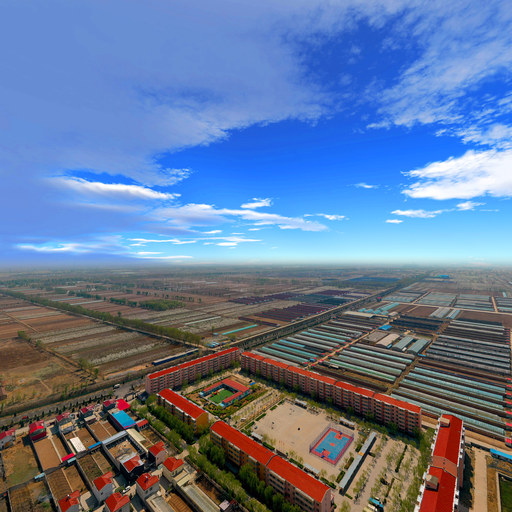 [航拍]清徐柳杜乡成子新村美丽乡村720全景-清徐美丽乡村